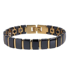 Men's Titanium Steel and Ceramic Magnetic Bracelet