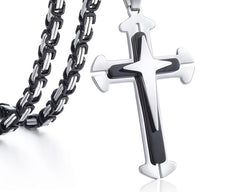 Men's Cross Pendant Necklace
