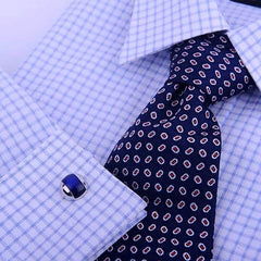 Men's Blue Button Cuff Links