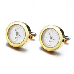 Men's Cuff Links with Functional Watches