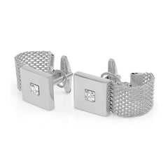 Luxury Cufflinks with Rhinestone for Men