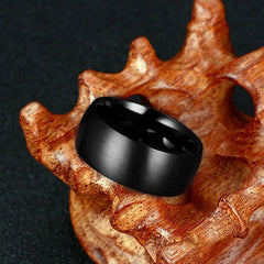 Men's Black Titanium Ring