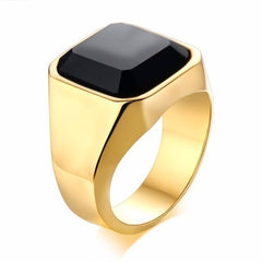 Fashion Men's Stainless Steel Signet Rings