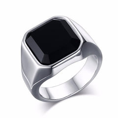Fashion Men's Stainless Steel Signet Rings