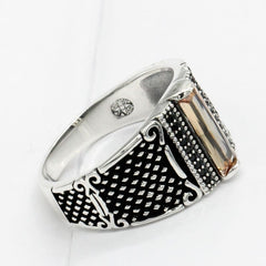 Men Silver Engagement Rings