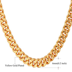 Hip-Hop Style Thick Curb Braided Men's Chain