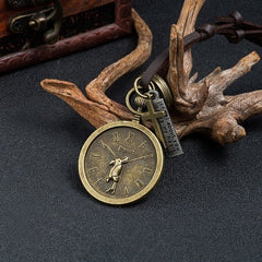 Men's Fashion Long Leather Pendant Necklace
