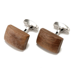 Men's Walnut Wood Cufflinks