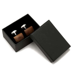 Men's Walnut Wood Cufflinks