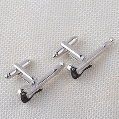 Guitar-Shaped Cufflinks for Men