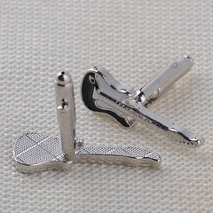 Guitar-Shaped Cufflinks for Men