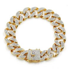 Men's Fashion Iced Out Cubic Zirconia Bracelets