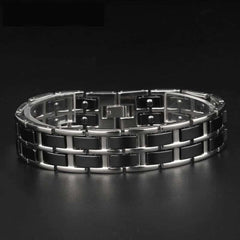 Men's Stainless Steel Net Magnetic Bracelet