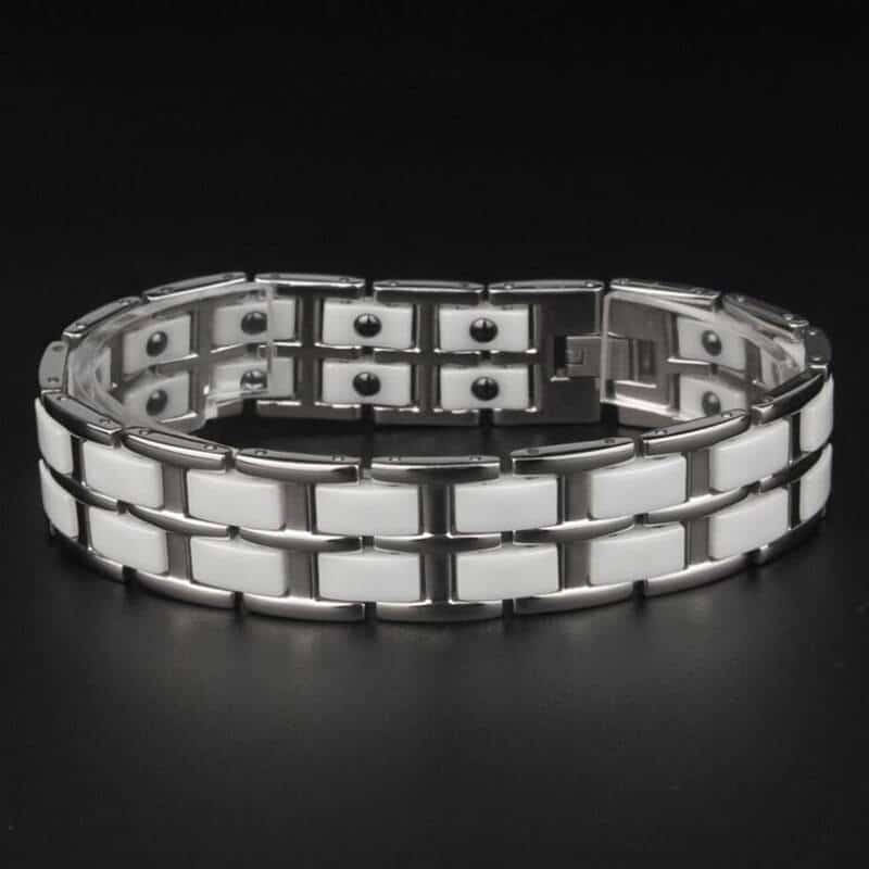 Men's Stainless Steel Net Magnetic Bracelet