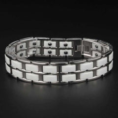 Men's Stainless Steel Net Magnetic Bracelet