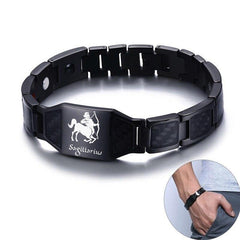 Men's Zodiac Symbols Magnetic Bracelet