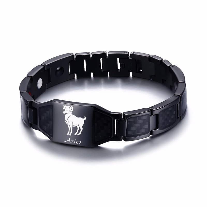Men's Zodiac Symbols Magnetic Bracelet
