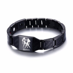 Men's Zodiac Symbols Magnetic Bracelet