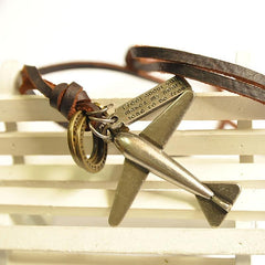 Men's Airplane Pendant Necklace