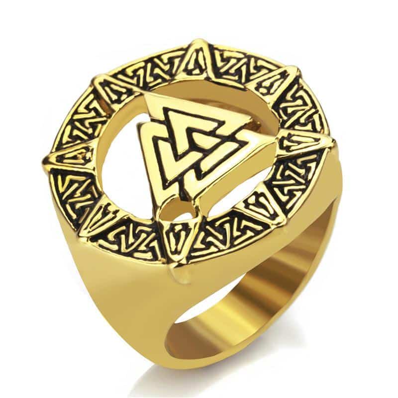 Cute Viking Styled Steel Men's Ring
