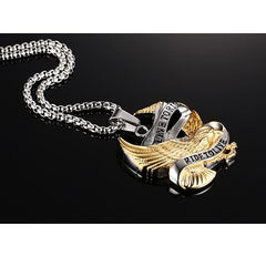 Men's Live To Ride Chain Pendant