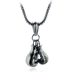 Men's Boxing Gloves Shaped Pendant Necklace