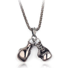 Men's Boxing Gloves Shaped Pendant Necklace