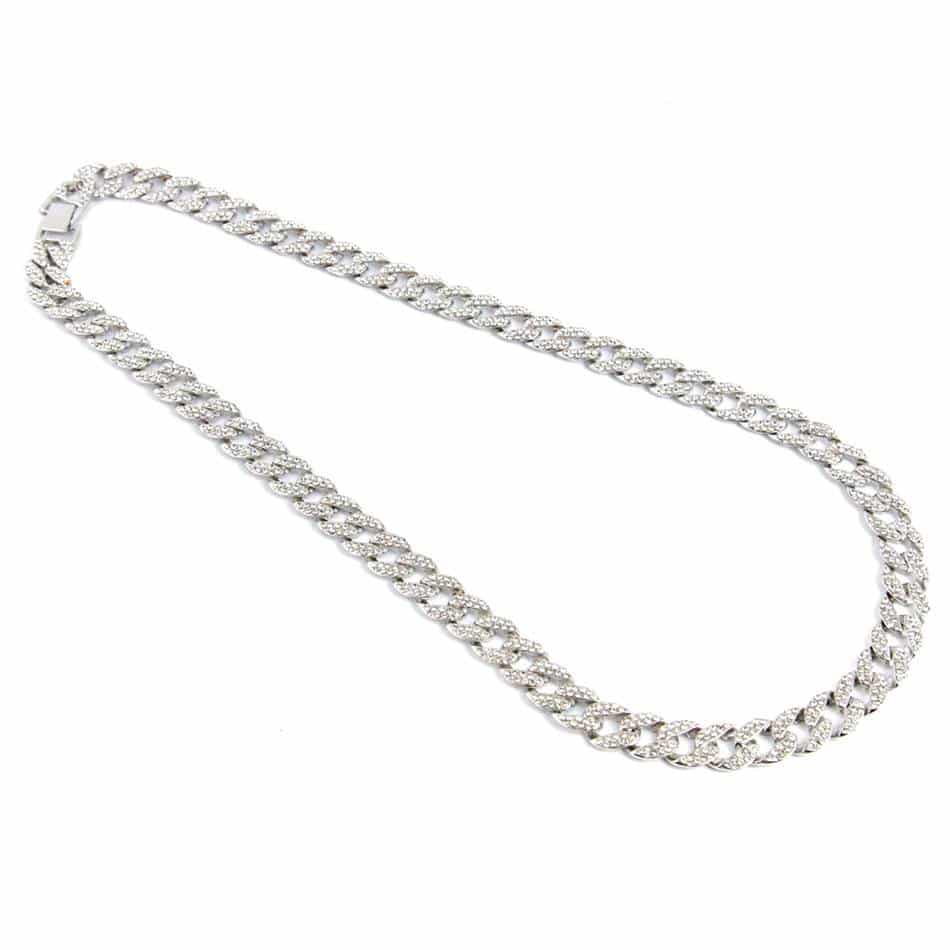 Men's Iced Out Rhinestone Link Chains