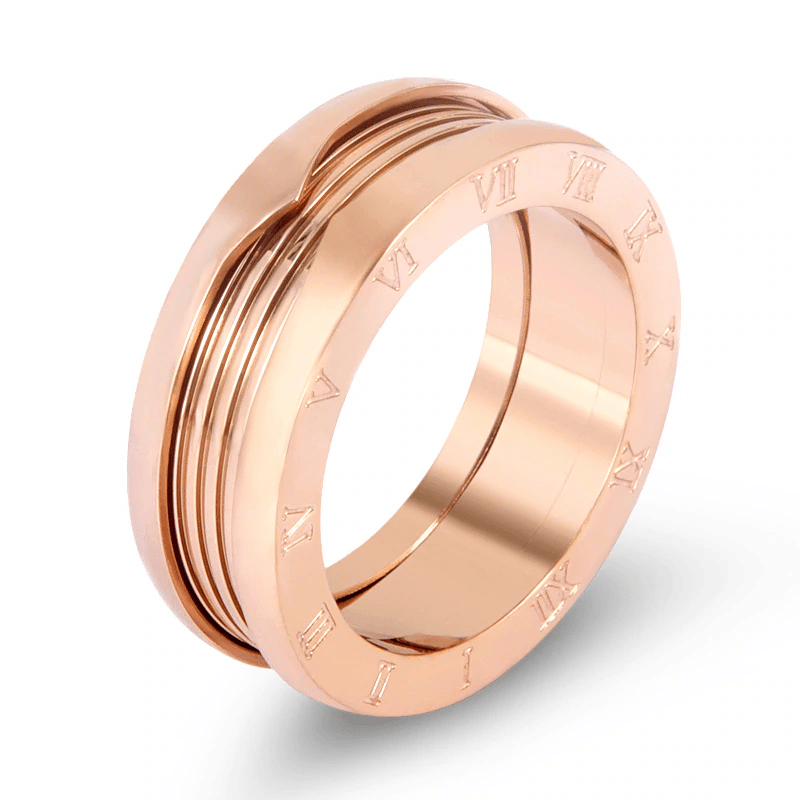 Men's Ring with Roman Numerals