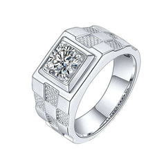 Moissanite Diamond Men's Ring