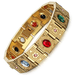 Men's Solid Stainless Steel Magnetic Bracelet