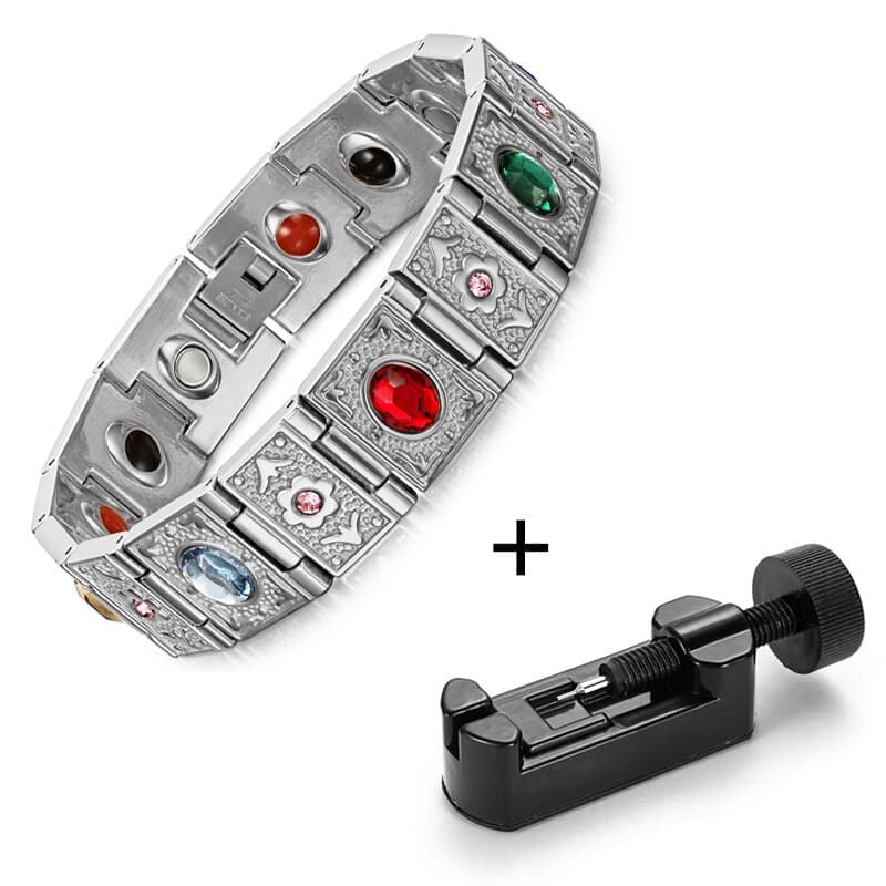Men's Solid Stainless Steel Magnetic Bracelet