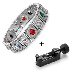 Men's Solid Stainless Steel Magnetic Bracelet
