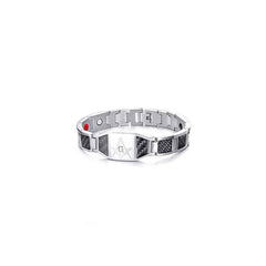 Men's Titanium Steel and Carbon Fiber Magnetic Bracelet