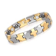 Men's Puzzle Design Titanium Steel Bracelet