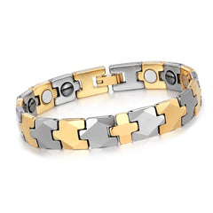 Men's Puzzle Design Titanium Steel Bracelet