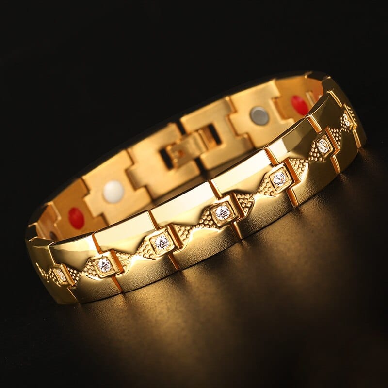 Crystal Link Magnetic Bracelet