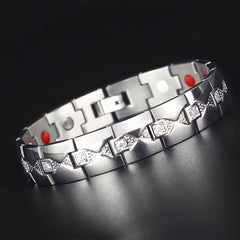 Crystal Link Magnetic Bracelet