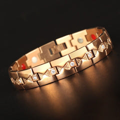 Crystal Link Magnetic Bracelet