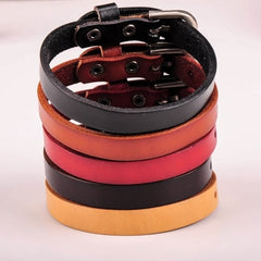 Adjustable Genuine Leather Unisex Bracelets 5 pcs Set