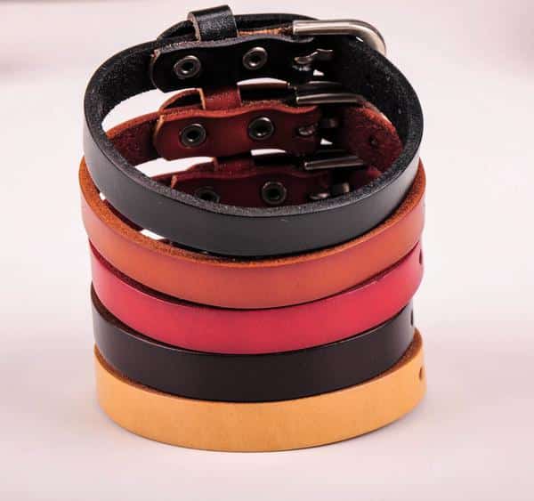 Adjustable Genuine Leather Unisex Bracelets 5 pcs Set