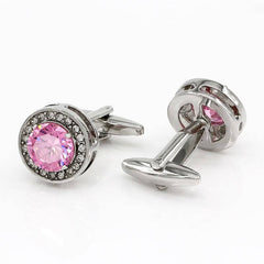 Men's Black Zirconia Cuff Links
