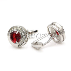 Men's Black Zirconia Cuff Links