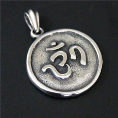 India Ganesha Silver Pendant for Men