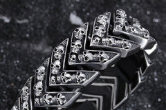 Rock Style Stainless Steel Skulls Men's Bracelet
