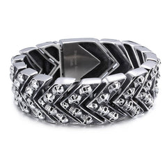 Rock Style Stainless Steel Skulls Men's Bracelet