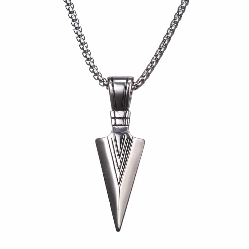Men's Necklace with Triangle Pendant