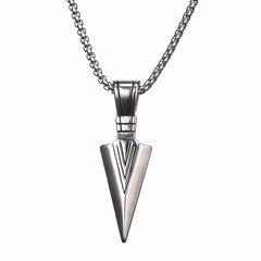 Men's Necklace with Triangle Pendant