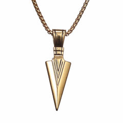 Men's Necklace with Triangle Pendant
