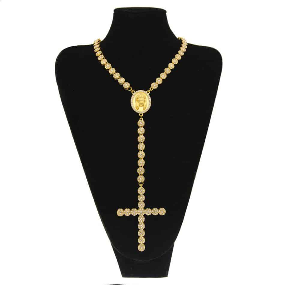 Men's Iced Out Jesus Head Pendant Chains